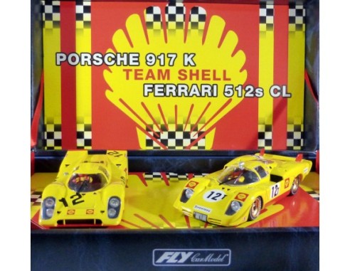 TEAM SHELL PORSCHE 917K-FERRARI 512S REF.96065 S-23 FLY