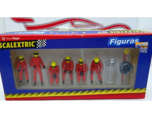 FIGURAS SCALEXTRIC MECANICOS TECNITOYS