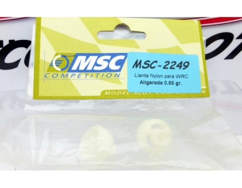 LLANTA NYLON PARA WRC ALIGERADA 0.66gr REF.2249 MSC