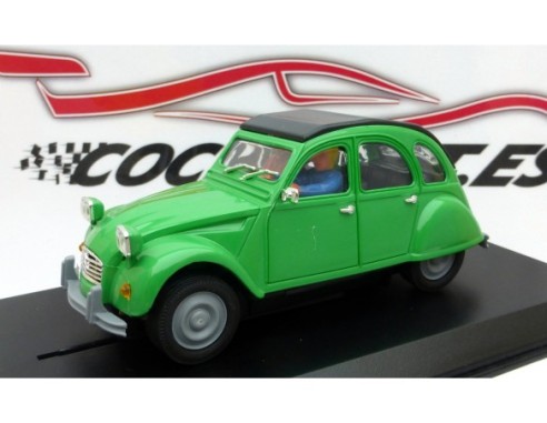 CITROEN 2 CV VERDE CAPOTADO CON FAROS CUADRADOS PINK-KAR