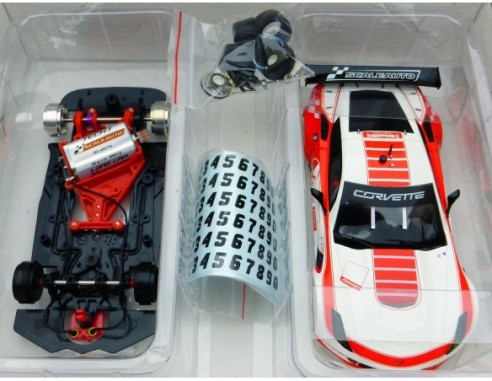 CORVETTE C7R CUP 2017 WHITE/RED REF.SC6179a SCALEAUTO