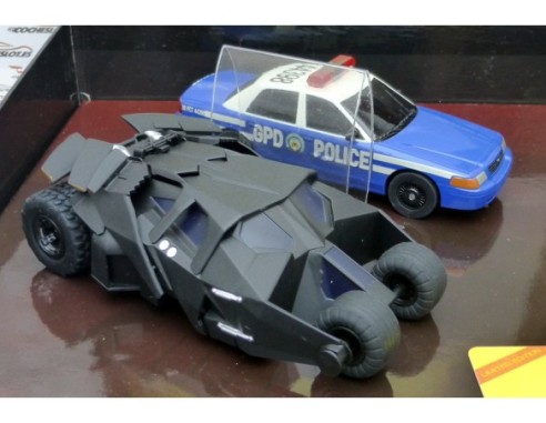 BATMOBILE Y GOTHAM CITY POLICE CAR 1/43 SUPERSLOT