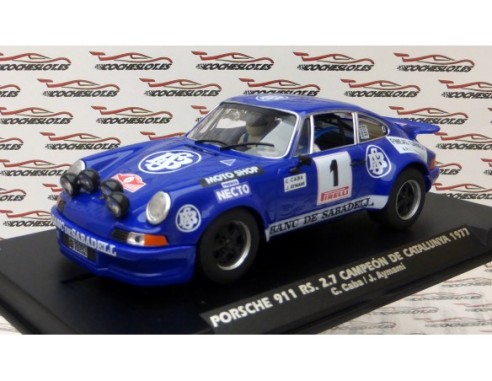 PORSCHE 911 RS 2.7 CAMPEON DE CATALUÑA 1977 COLECCIONISMO BLANCO REF.E2018 FLY