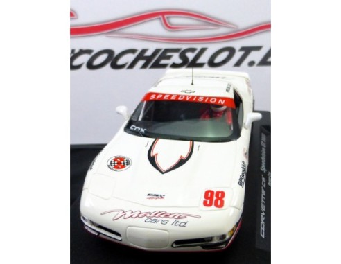 CORVETTE C5 SPEEDVISION GT2000 BLANCO Y ROJO  A544 REF.88075 FLY