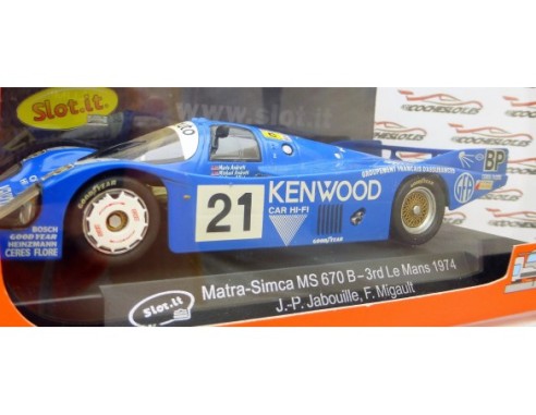 MATRA SIMCA MS 670B 3rd LE MANS 1974 REF.CA27b SLOT.IT