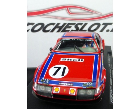 FERRARI 365 GTB/4 LE MANS 1974 ROJO SHELL A651  REF.88077 FLY