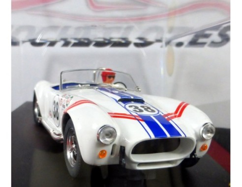 AC Cobra Racing Stripes blanco lineas azules nº38 REF.50352 NINCO