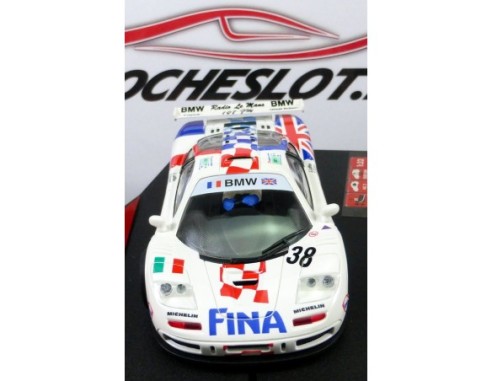 McLaren F1 GTR Fina BLANCO AZUL 2002 REF.50273 NINCO