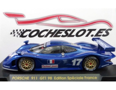 PORSCHE GT1 98 EDICION FRANCIA AZUL Nº 17 REF.E74 FLY