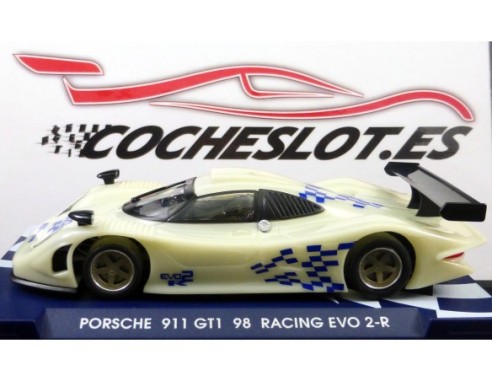 PORSCHE 911 GT1 98 RACING EVO 2 BLANCO FLUORESCENTE EVO 2 REF.R-07014	 FLY