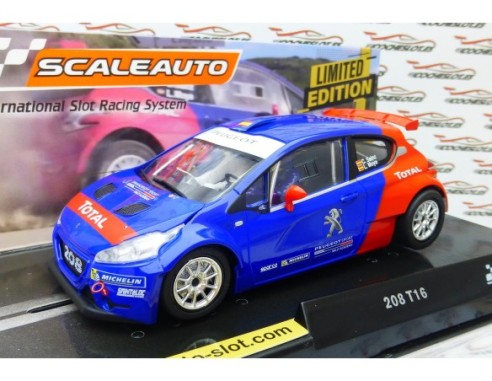 PEUGEOT 208 T16  RALLY PORTUGAL 2017 (TEST) SAINZ ED.LMTD REF.SC6215 SCALEAUTO