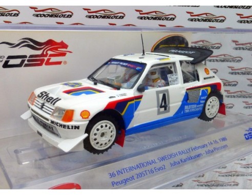 PEUGEOT 205 T16 EVO2 KANKKUNEN SUECIA 1986 REF.03704 SRC