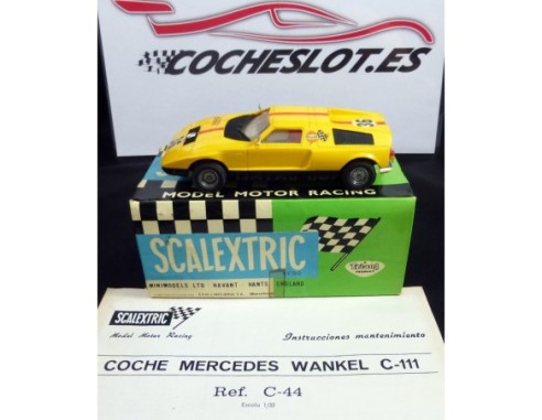 Mercedes Wankel C-111 AMARILLO	 VERDE CON CAJA E INSTRUCCIONES	1970 REF.	C-44	EXIN