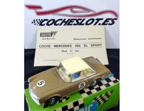 GT Mercedes 250 SL Sport	 CON CAJA E INSTRUCCIONES 1968 	REF.	C-33	EXIN