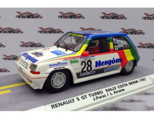 RENAULT 5 GT TURBO RALLY COSTA BRAVA 1987 FOROSLOT PRIMAVERA 2024 REF.E2073LIMPIO  FLY