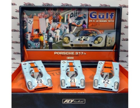 PORSCHE 917K TEAM GULF 24H LE MANS 1970 Nº20,Nº21,Nº22 FLY