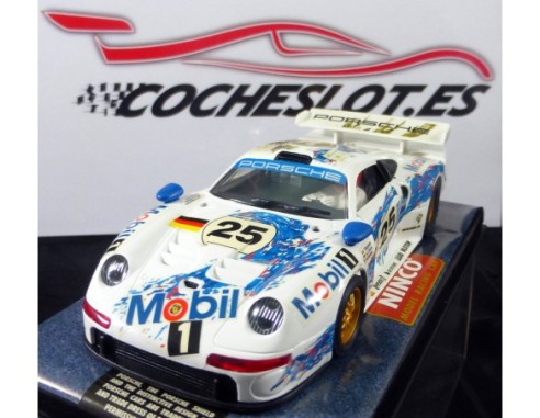 PORSCHE 911 GT1	MOBIL Nº25 BLANCO 1997	REF.	50149-2	NINCO