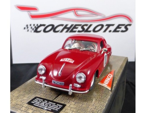 PORSCHE 356	COUPE Nº10	ROJO    MONTE CARLO    REF.50177	NINCO