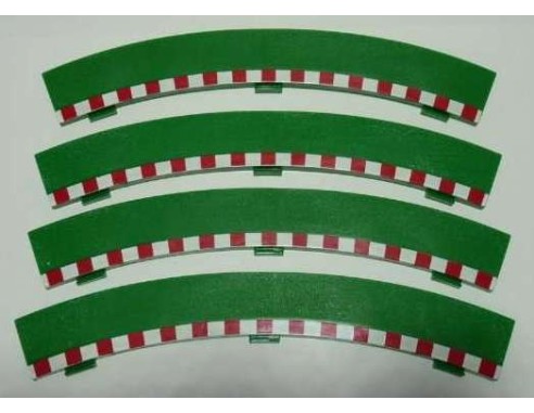 BORDE EXTERIOR CURVA ESTANDAR USADA VERDE SCALEXTRIC