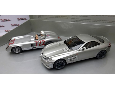 LA MILLE MIGLIA DE 1955 EDICIÓN LIMITADA MERCEDES SLR McLAREN 722 Y MERCEDES 300 REF. H2783A SUPERSLOT