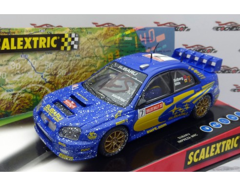 SUBARU IMPREZA WRC WORLD CHAMPION EFECTO NIEVE FIRMADO POR SOLBERG REF.6149 TECNITOYS