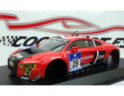 CARROCERIA ROJA AUDI R8 LMS + .ALERON GOMA  SCALEAUTO