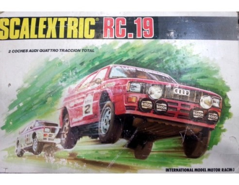 CIRCUITO RC 19 AUDI QUATRO SOLO CAJA  EXIN