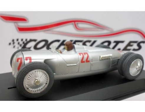 AUTO UNION TYPE C DOBLE RUEDA TRASERA 1936 PLATA  REF.CV 012 PIN-KAR